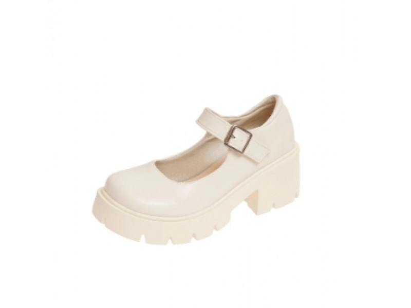 New Shoe for Women Mary Jane High Heel Platform Chunky Heel Lady Sandals Round Toe Vintage Girl Classic Sweet Pumps