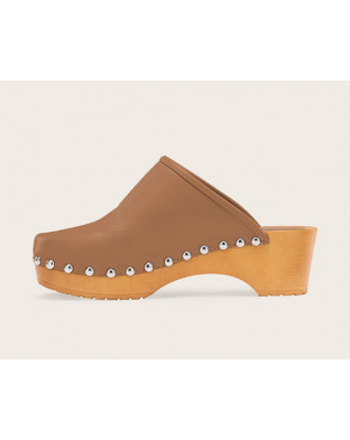 Summer New Leather Mid Heel Platform Sandals Fashion Trend Shoes for Women's Party Shoes Chunky Rivet Slippers